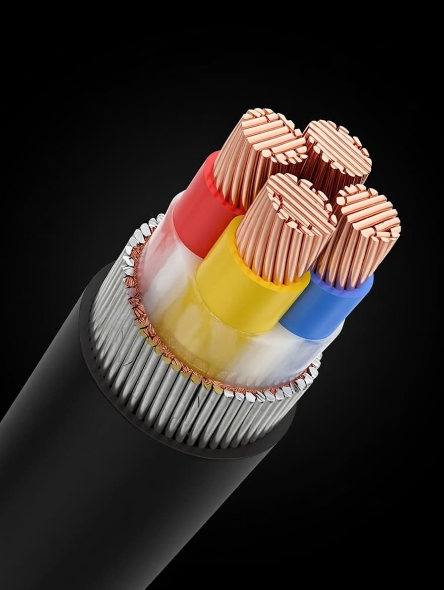 unarmoured copper cable -4 core
